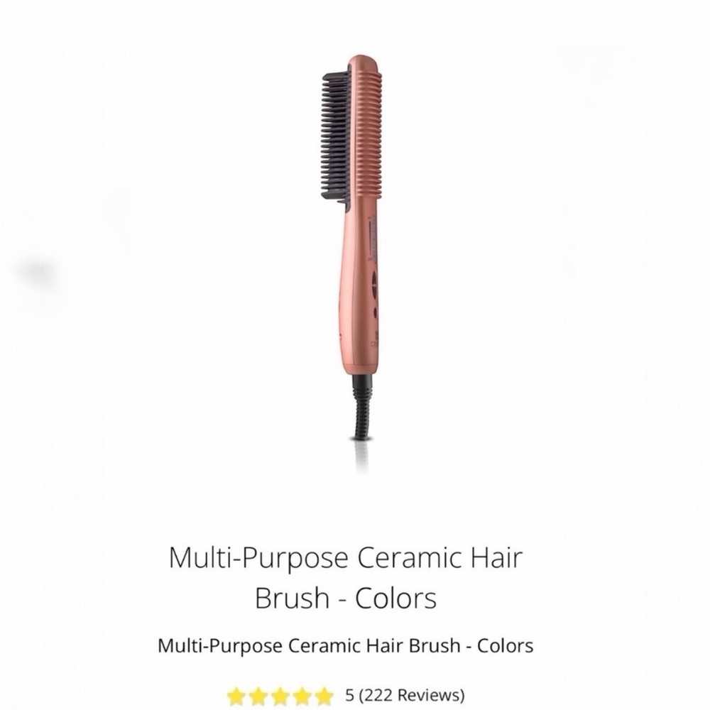 Pink Multi-Purpose Ceramic Hair Brush